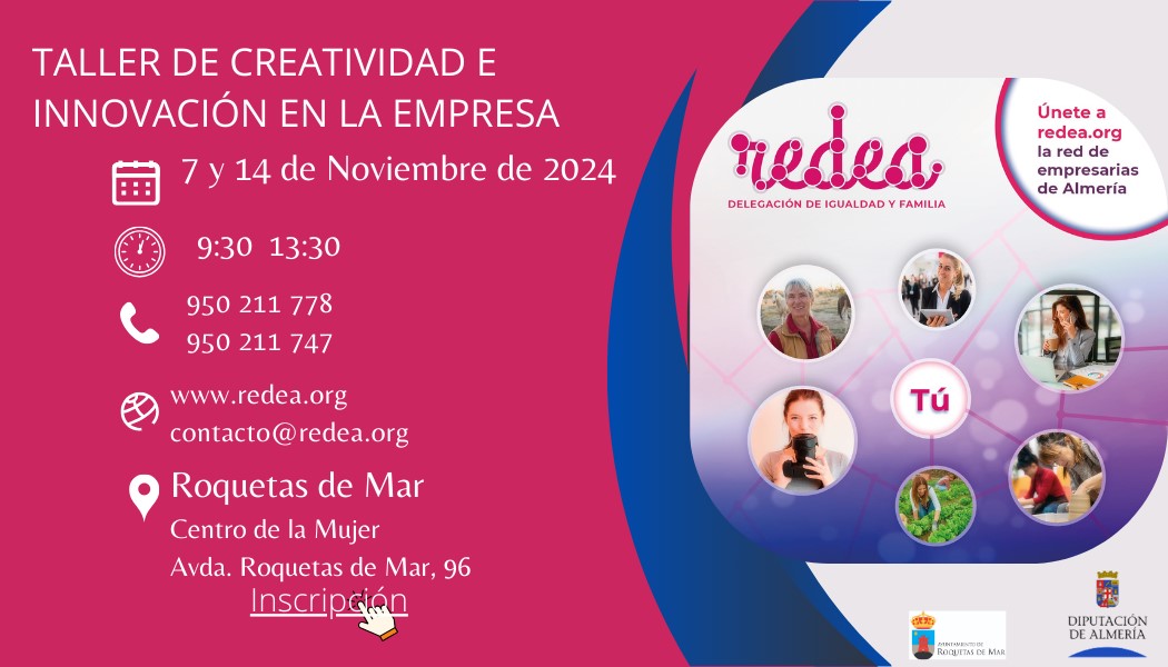 Taller de creatividad e innovación en la empresa dirigido a empresarias y emprendedoras en Roquetas de Mar